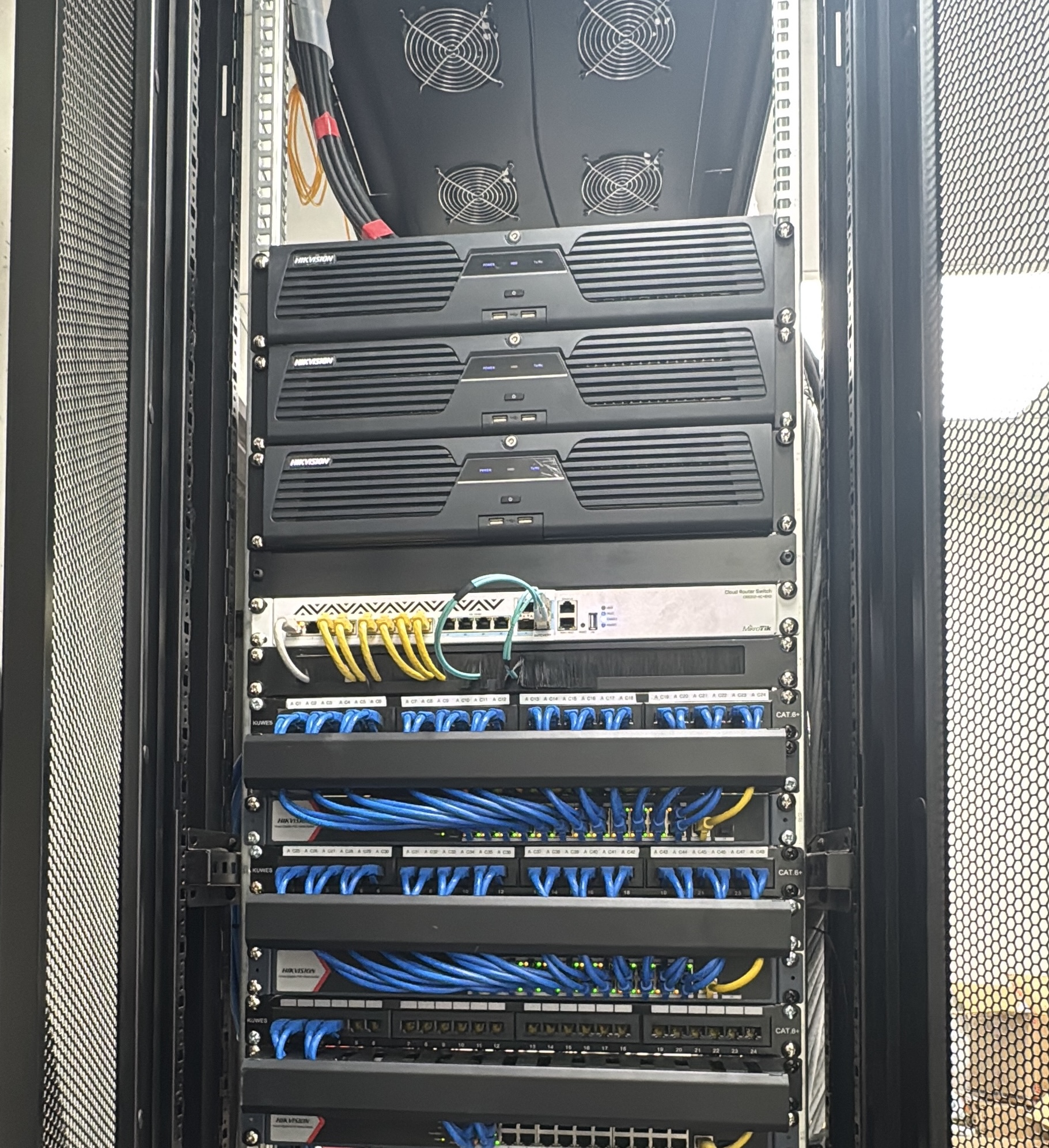 Fresh CCTV cabling installation by NITS