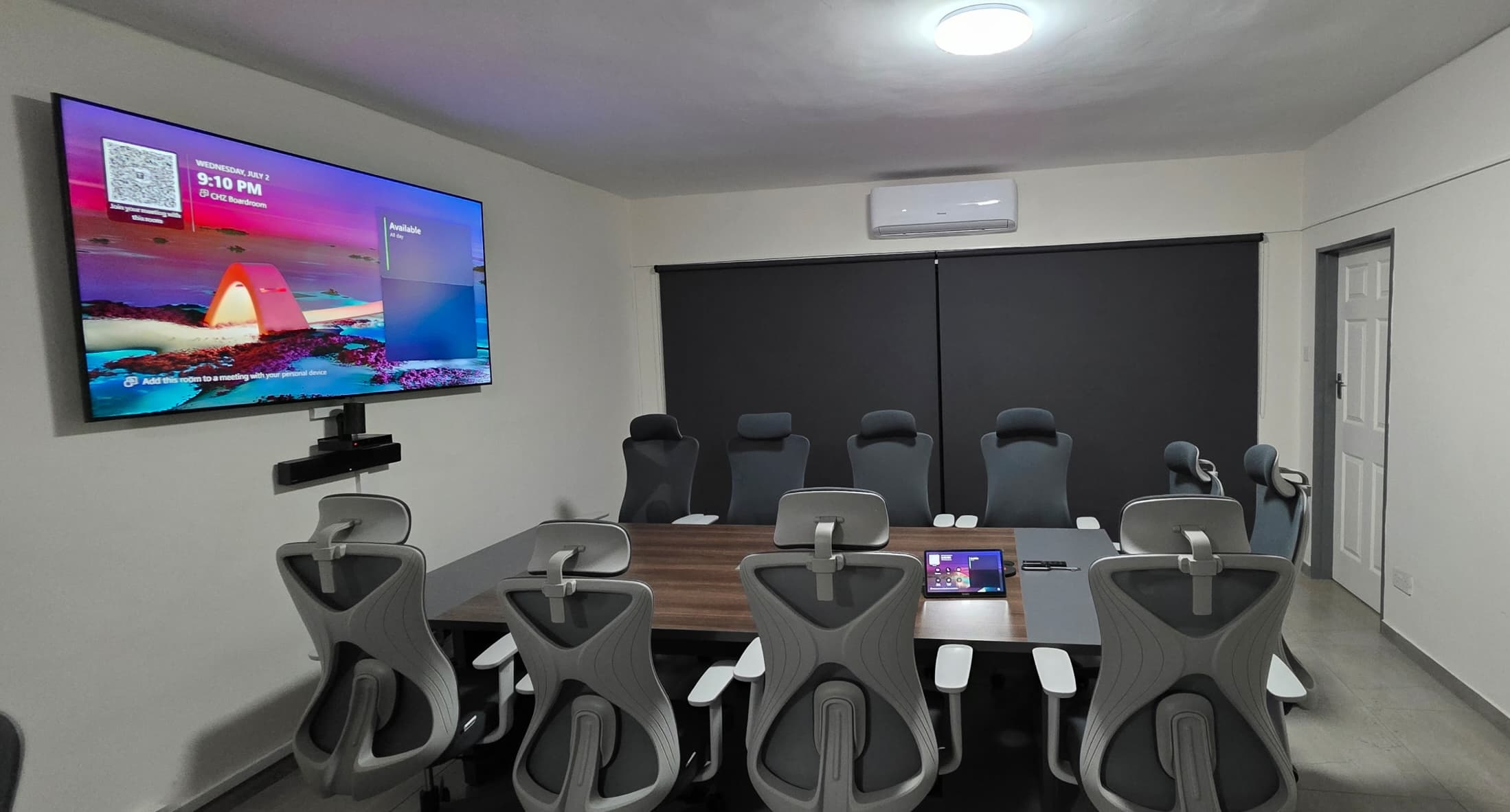 Boardroom video conferencing system installed by NITS
