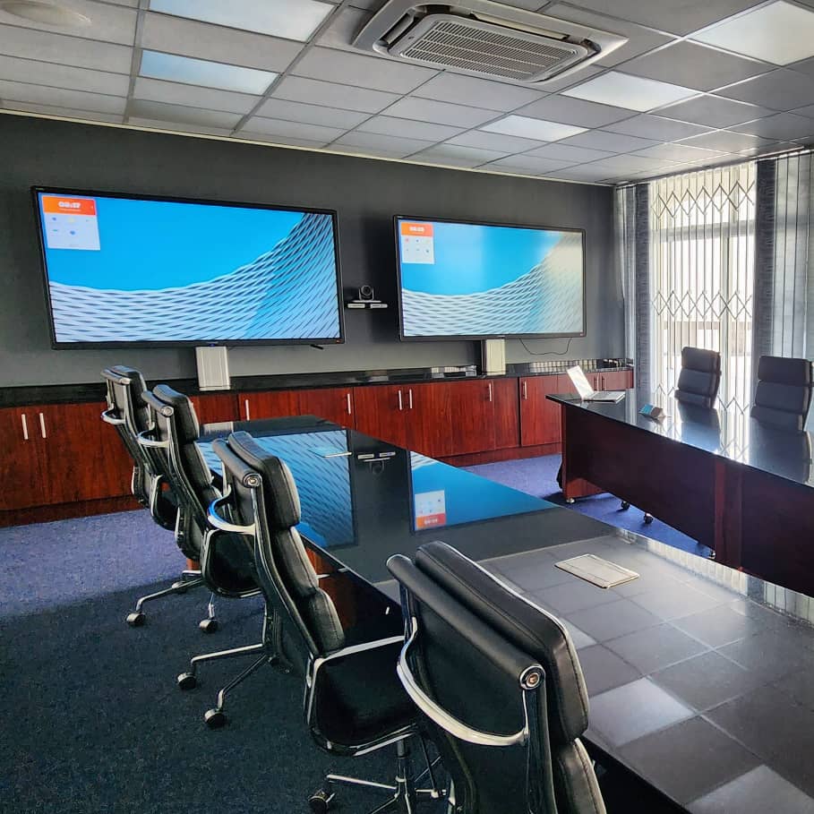 Meeting room video conferencing setup by NITS